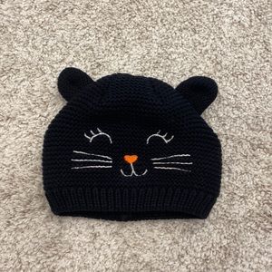 Infant kitty beanie